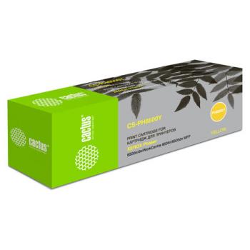 Картридж лазерный CACTUS (CS-PH6500Y) для XEROX Phaser 6500/WC6505, желтый, ресурс 2500 стр. - Премиум Сервис