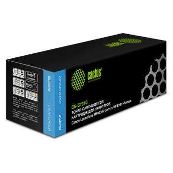 Картридж лазерный CACTUS (CS-C731C) для CANON LBP7100/7110/MF8230/8280, голубой, ресурс 1500 стр. - Премиум Сервис