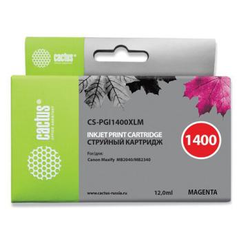 Картридж струйный CACTUS (CS-PGI1400XLM) для CANON МВ2040/МВ2340, пурпурный - Премиум Сервис