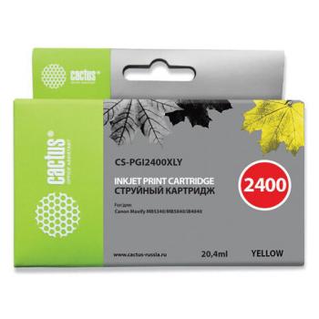 Картридж струйный CACTUS (CS-PGI2400XLY) для CANON iB4040/MB5040/MB5340, желтый - Премиум Сервис