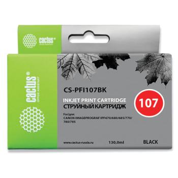 Картридж струйный CACTUS (CS-PFI107BK) для CANON PF680/685/780/785, черный - Премиум Сервис