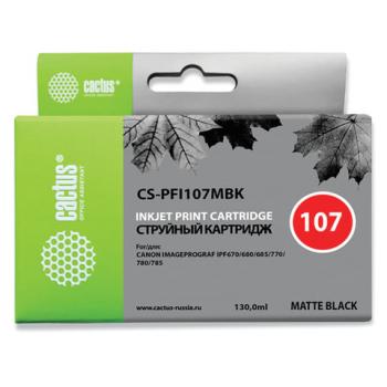 Картридж струйный CACTUS (CS-PFI107MBK) для CANON PF680/685/780/785, матовый черный - Премиум Сервис