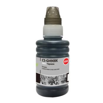 Чернила CACTUS (CS-GI490BK) для СНПЧ CANON Pixma G1400/G2400/G3400, черные, 0,1 л - Премиум Сервис