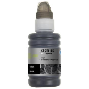 Чернила CACTUS (CS-GT51BK) для СНПЧ HP DeskJet GT 5810/5820, черные, 0,1 л - Премиум Сервис