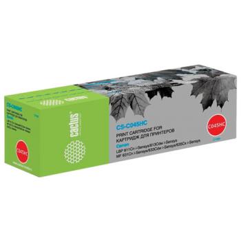 Картридж лазерный CACTUS (CS-045HC) для CANON MF635/633/631/LBP 611/613, голубой, ресурс 2200 стр., CS-C045HC - Премиум Сервис
