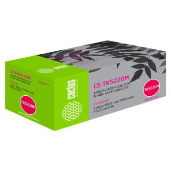 Тонер-картридж CACTUS (CS-TK5220M) для KYOCERA Ecosys P5021cdn/cdw/M5521cdn, пурпур, ресурс 1200 стр. - Премиум Сервис