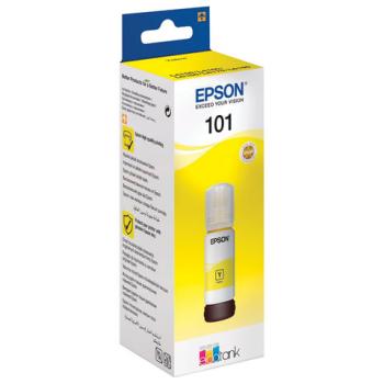Чернила EPSON 101 (T03V44) для СНПЧ L4150/ L4160/ L6160/ L6170/ L6190, желтые, ОРИГИНАЛЬНЫЕ, C13T03V44A - Премиум Сервис