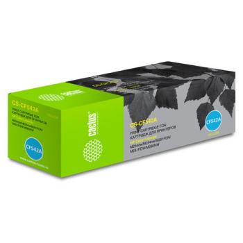 Картридж лазерный CACTUS (CS-CF542A) для HP LaserJet Pro M254/M280/M281, желтый, ресурс 1400 стр. - Премиум Сервис