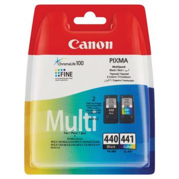 Картридж струйный CANON (PG-440/CL-441) PIXMA MG2140/MG3140, оригинальный КОМПЛЕКТ 2 цвета, 180 страниц, 5219B005 - Премиум Сервис