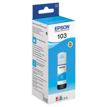 Чернила EPSON 103 (C13T00S24A) для СНПЧ EPSON L3100/L3101/L3110/L3150/L3151/L1110, голубые, ОРИГИНАЛЬНЫЕ - Премиум Сервис
