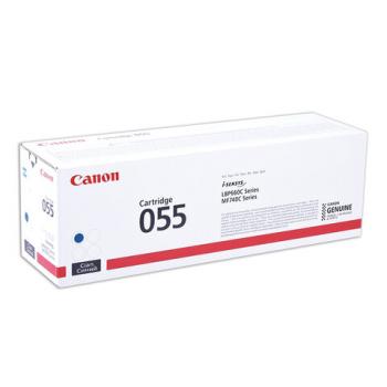 Картридж лазерный CANON (055C) для LBP663/664/MF742/744/746, голубой, оригинальный, ресурс 2100 страниц, 3015C002 - Премиум Сервис