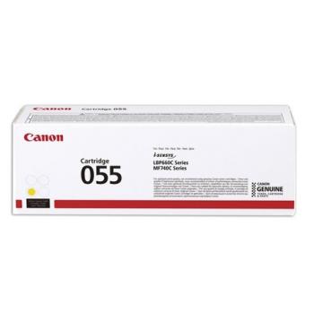 Картридж лазерный CANON (055Y) для LBP663/664/MF742/744/746, желтый, оригинальный, ресурс 2100 страниц, 3013C002 - Премиум Сервис