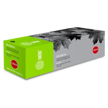 Тонер-картридж CACTUS (CS-C051H) для Canon LBP 162dw/MF 264dw/267dw/269dw, черный, ресурс 4100 страниц - Премиум Сервис