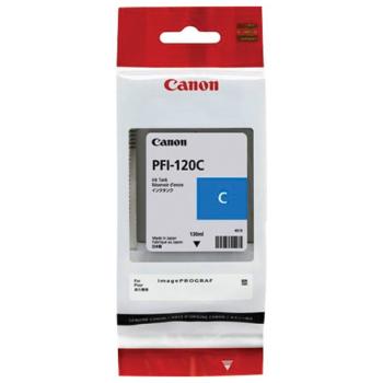Картридж струйный CANON (PFI-120C) для imagePROGRAF TM-200/205/300/305, голубой 130 мл, оригинальный, 2886C001 - Премиум Сервис