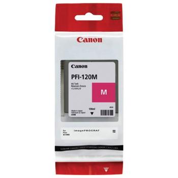 Картридж струйный CANON (PFI-120M) для imagePROGRAF TM-200/205/300/305, пурпурный, 130 мл, оригинальный, 2887C001 - Премиум Сервис