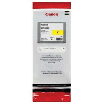 Картридж струйный CANON (PFI-320Y) для imagePROGRAF TM-200/205/300/305, желтый, 300 мл, оригинальный, 2893C001 - Премиум Сервис