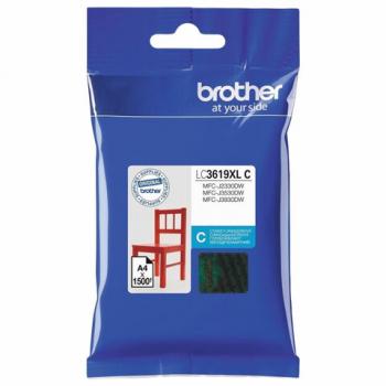 Картридж струйный BROTHER (LC3619XLC) для MFC-J3530DW/J3930DW, голубой, оригинальный, ресурс 1500 страниц - Премиум Сервис