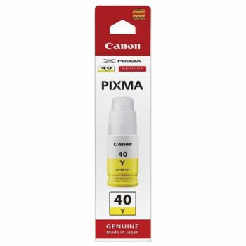 Чернила CANON (GI-40Y) для СНПЧ Pixma G5040/G6040, желтые, ресурс 7700 страниц, оригинальные, 3402C001 - Премиум Сервис
