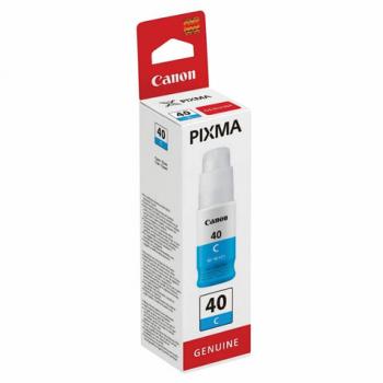 Чернила CANON (GI-40C) для СНПЧ Pixma G5040/G6040, голубые, ресурс 7700 страниц, оригинальные, 3400C001 - Премиум Сервис