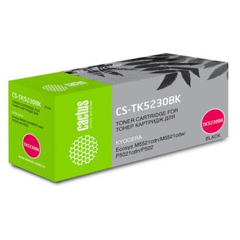 Картридж лазерный CACTUS (CS-TK5230BK) для Kyocera M5521cdn/M5521cdw/P5021cdn, черный, ресурс 2600 страниц - Премиум Сервис