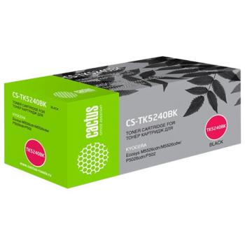 Картридж лазерный CACTUS (CS-TK5240BK) для Kyocera M5526cdn/M5526cdw/P5026cdn, черный, ресурс 4000 страниц - Премиум Сервис