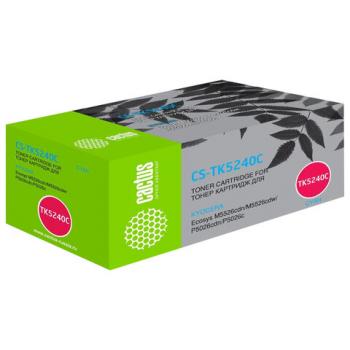 Картридж лазерный CACTUS (CS-TK5240C) для Kyocera M5526cdn/M5526cdw/P5026cdn, голубой, ресурс 3000 страниц - Премиум Сервис