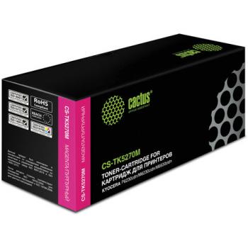 Картридж лазерный CACTUS (CS-TK5270M) для Kyocera P6230cdn/M6230cidn/M6630cidn, пурпурный, ресурс 6000 страниц - Премиум Сервис