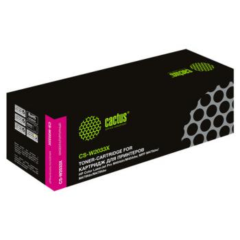 Картридж лазерный CACTUS (CS-W2033X) для HP LJ M454/MFP M479, пурпурный, ресурс 6000 страниц - Премиум Сервис