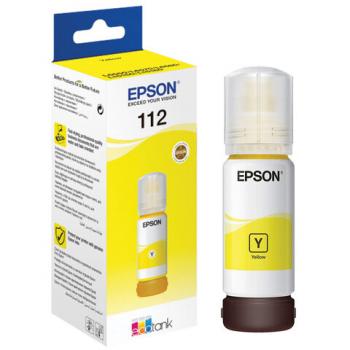 Чернила EPSON 112 (C13T06C44A) для СНПЧ EPSON L11160 /L15150 /L15160 /L6550/L6570, желтые, ОРИГИНАЛЬНЫЕ - Премиум Сервис