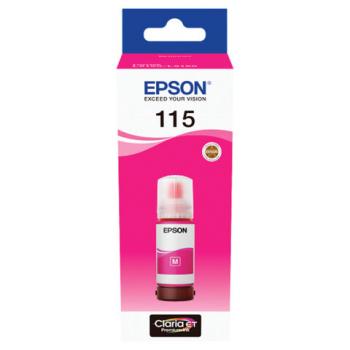 Чернила EPSON 115 (C13T07D34A) для СНПЧ L8160/L8180, пурпурные, объем 70 мл, ОРИГИНАЛЬНЫЕ, C13T07D34A - Премиум Сервис