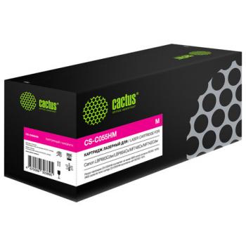 Картридж лазерный CACTUS (CS-C055HM) для Canon LBP663Cdw/664Cx/MF746Cx/742, пурпурный, ресурс 5900 страниц - Премиум Сервис