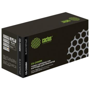 Картридж лазерный CACTUS (CS-C056BK) для Canon i-SENSYS LBP325x/MF542x/543x, ресурс 10 000 страниц - Премиум Сервис
