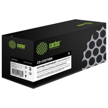 Картридж лазерный CACTUS (CS-C057HBK) для Canon i-SENSYS LBP223dw/226dw/228x, ресурс 10 000 страниц - Премиум Сервис