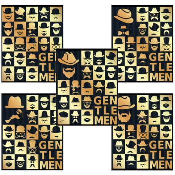 Тетрадь А5, 48 л., BRAUBERG, клетка, тиснение фольгой, ДЖЕНТЛЬМЕН, 403046 - Премиум Сервис