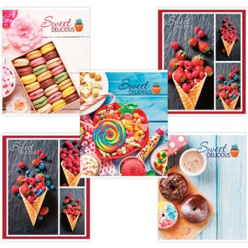 Тетрадь А5, 96 л., BRAUBERG, клетка, обложка картон, ВКУСНОСТИ, 403061 - Премиум Сервис