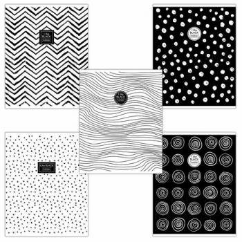 Тетрадь А5 48 л. HATBER скоба, клетка, ламинация, "I Like Black" (5 видов в спайке), 48Т5лВ1 - Премиум Сервис