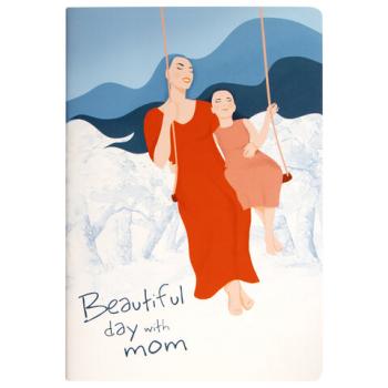 Тетрадь 40 л. в клетку обложка SoftTouch, бежевая бумага 70 г/м2, сшивка, А5 (147х210 мм), BEAUTIFUL DAY, BRAUBERG, 403772 - Премиум Сервис