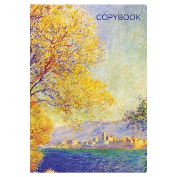 Тетрадь 40 л. в линию обложка SoftTouch, бежевая бумага 70 г/м2, сшивка, А5 (147х210 мм), КЛОД МОНЕ, BRAUBERG, 403794 - Премиум Сервис