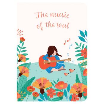 Тетрадь 60 л. в клетку обложка SoftTouch, бежевая бумага 70 г/м2, сшивка, В5 (179х250 мм), ГАРМОНИЯ, BRAUBERG, 1403816 - Премиум Сервис