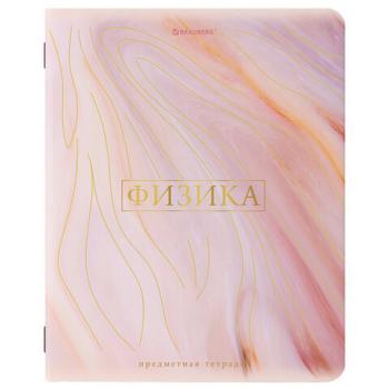Тетрадь предметная "PASTEL" 48 л., SoftTouch, фольга, ФИЗИКА, клетка, BRAUBERG, 404319 - Премиум Сервис