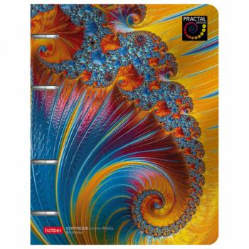 Тетрадь на кольцах А5 166х220 мм, 80 л., металлизированный картон, клетка, HATBER, "Аммонит", 80ТК5мтлВ1, 80ТК5мтлВ1_2628 - Премиум Сервис