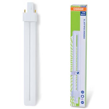 Лампа люминесцентная OSRAM DULUX S 11W/21-840, 11 Вт, U-образная, холодный белый свет, цоколь G23 - Премиум Сервис