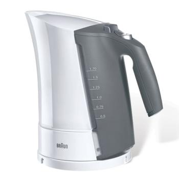 Чайник BRAUN WK-300, 1,7 л, 2200 Вт, закрытый нагревательный элемент, пластик, белый - Премиум Сервис