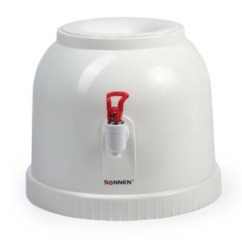 Кулер водораздатчик БЕЗ НАГРЕВА И ОХЛАЖДЕНИЯ, SONNEN TS-01, настольный, 1 кран, белый, 452417 - Премиум Сервис