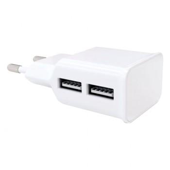 Зарядное устройство сетевое (220В) RED LINE NT-2A, 2 порта USB, выходной ток 2,1 А, белое, УТ000009405 - Премиум Сервис