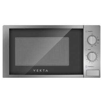 Микроволновая печь VEKTA MS720AHS, объем 20 л, мощность 700 Вт, механическое управление, таймер, серебро, MCO00053722 - Премиум Сервис