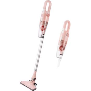 Пылесос вертикальный KITFORT KT-586-3, потребляемая мощность 600 Вт, циклонный фильтр 1,2 л, розовый - Премиум Сервис