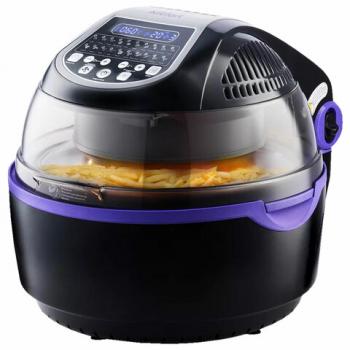 Аэрогриль KITFORT КТ-2219-1, 1400 Вт, 8 л, 20 программ, таймер, сенсорное управление, черный - Премиум Сервис