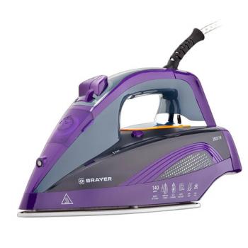 Утюг BRAYER BR4001, OneTemp, 2600 Вт, керамическое покрытие, самоочистка, антикапля, автоотключение, антинакипь - Премиум Сервис