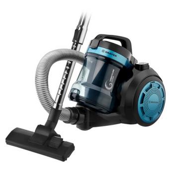 Пылесос BRAYER BR4200 с контейнером "циклон", 1800 Вт, мощность всасывания 400 Вт, черный/синий - Премиум Сервис